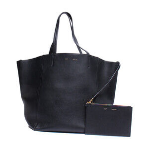 Celine Cabas Phantom Tote Bag Black